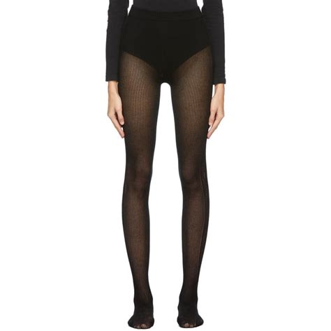 black gucci tight|Gucci black distressed tights.